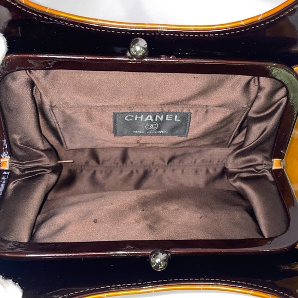 CHANEL Coco Kisslock Chocolate Bar Long handle Shoulder Bag - Picture 7 of 9